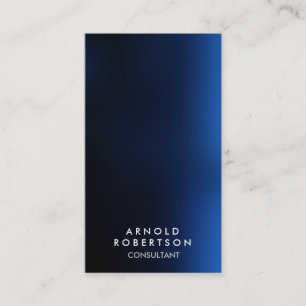 Stylische Dark Blue Black Consultant Business Card Visitenkarte