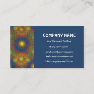 Stylische Dark Blue Business Card Visitenkarte