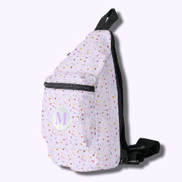 Stylische Delicate Wildblumen Lavender Crossbody Bag