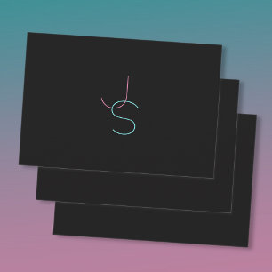 Stylische editierbare moderne Anfangsbuchstaben Geschenkpapier Set