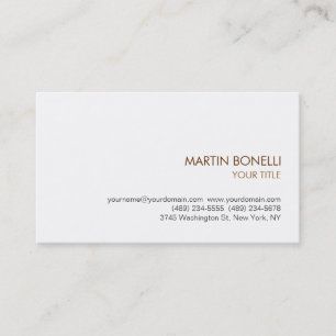 Stylische Einfache Schlicht-moderne Business-Card Visitenkarte