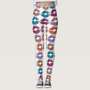 Stylische farbenfrohe Lippen #20 Leggings