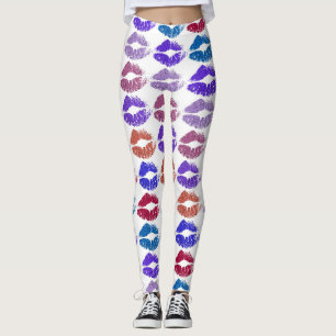 Stylische farbenfrohe Lippen #37 Leggings