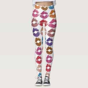 Stylische farbenfrohe Lippen #6 Leggings