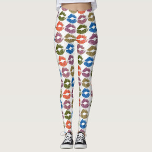 Stylische farbenfrohe Lippen #8 Leggings