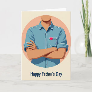 Stylische Fathers Day Design Karte