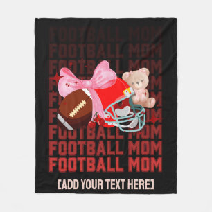 Stylische FUSSBALLMUTTER Coquette Fleecedecke