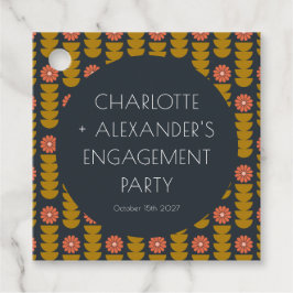 Stylische geometrische Blume - Custom Engagement P Geschenkanhänger