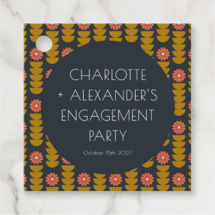 Stylische geometrische Blume - Custom Engagement P Geschenkanhänger