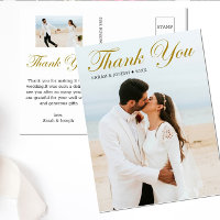 Stylische Gold Calligraphy Custom 2 Foto Vielen Da