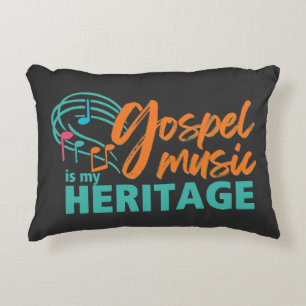 Stylische GOSPEL-MUSIK IST MEIN ERBE  Dekokissen