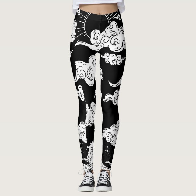 Stylische Halloween-Leggings Leggings (Vorderseite)