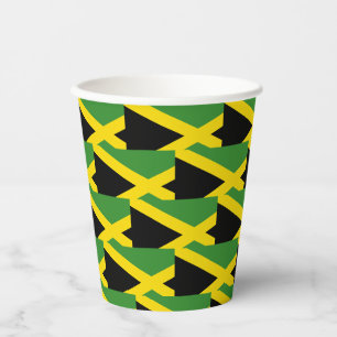 Stylische Jamaika-Flagge Pappbecher
