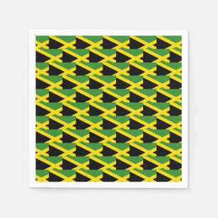 Stylische Jamaika-Flagge Serviette