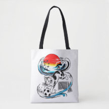 Stylische japanische Fußballkatze für Shopping-Kun