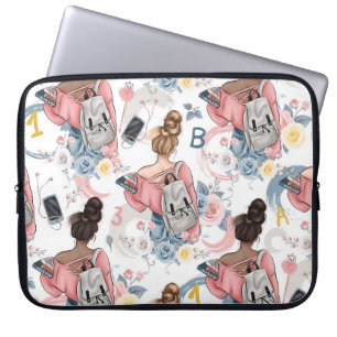 Stylische Laptop-Hülle für Mädchen zum Zurück zur Laptopschutzhülle
