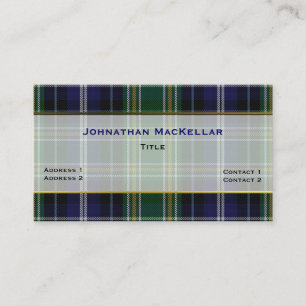 Stylische MacKellar Clan Karierte Custom Business Visitenkarte