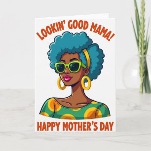 Stylische Mamas Tag Artkarte Karte