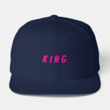 Stylische Männer Snapback KING Text Stark Fette Op