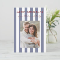 Stylische minimalistische hellblaue gestreifte Fot