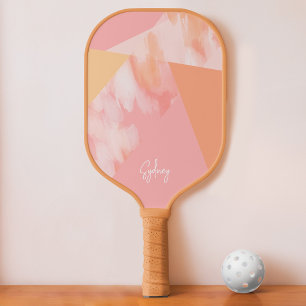 Stylische moderne Abstrakte Streifen - benutzerdef Pickleball Schläger