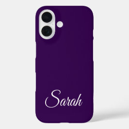 Stylische moderne klassische, kundenspezifische Be iPhone 16 Hülle