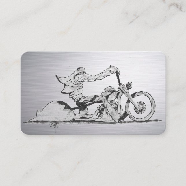 Stylische Motorrad-Visitenkarte Visitenkarte (Vorderseite)