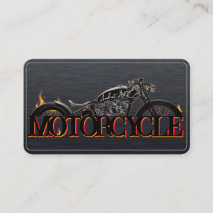 Stylische Motorrad-Visitenkarte Visitenkarte