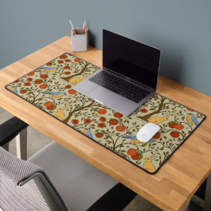 Stylische orange Äpfel auf braunen Bäumen Design Schreibtischunterlage