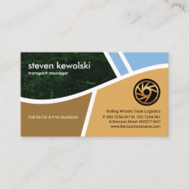 Stylische Topographie Road Map Logistics Transport Visitenkarte
