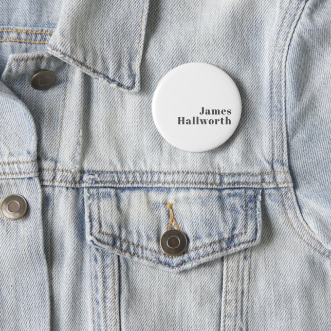 Stylischer editierbarer Retro-Modern-Text | Grau Button (Beispiel)
