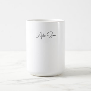 Stylischer einfacher schlichter Schwarz-Weiß-Minim Kaffeetasse