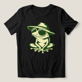 Stylischer Frosch Damen Minimalistischer Natur T-S Tri-Blend Shirt