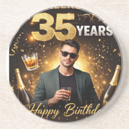 Stylischer Happy Birthday Trinkuntersetzer Geschen Getränkeuntersetzer