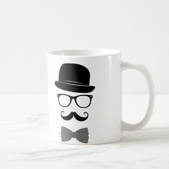 Stylischer Hipster Kaffeetasse (Rechts)