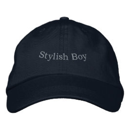 Stylischer Jungen-Statement Navy Street Trucker-Hu Bestickte Baseballkappe