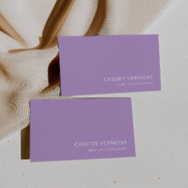 Stylischer Lavender Beauty Makeup Consultant Visitenkarte