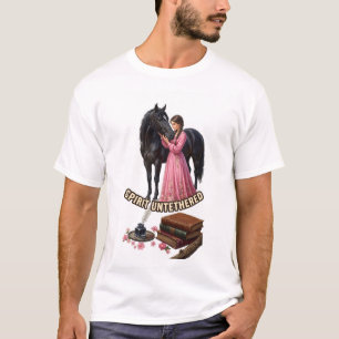Stylischer Mann mit rosa Dame und Reisetasche T-Sh T-Shirt
