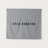 Stylischer moderner Name | Grau & Schwarz