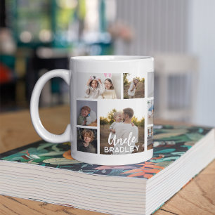 Stylischer Onkel 15 Foto-Collage Kaffeetasse