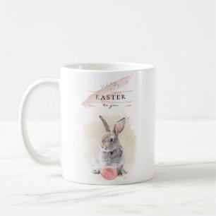Stylischer Osterhase   Frohe Ostern Wasserfarbenku Kaffeetasse