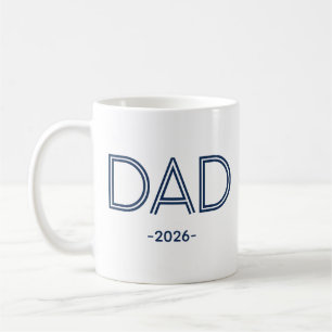 Stylischer Papa mit individuellem Jahres-Kaffeebec Kaffeetasse