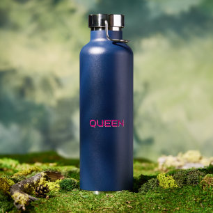 Stylischer QUEEN Kupfer-Isoliertrinkbehälter Trinkflasche