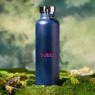 Stylischer QUEEN Kupfer-Isoliertrinkbehälter Trinkflasche
