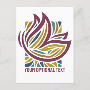 Stylischer Schmetterling Fakultativer Text Postkarte