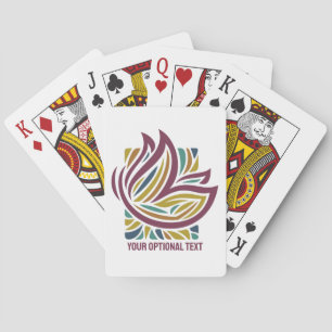 Stylischer Schmetterling Fakultativer Text Spielkarten