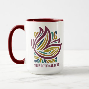 Stylischer Schmetterling Fakultativer Text Tasse