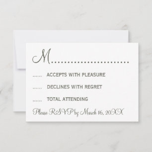 Stylischer Schnurrbart und Lippen RSVP Karte