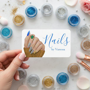 Stylischer Schönheitsprofi-Nageltechniker Chic Visitenkarte