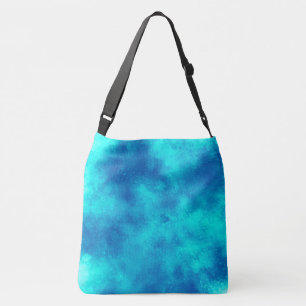 Stylischer Storm Cloud-Effekt Blau Tragetaschen Mit Langen Trägern